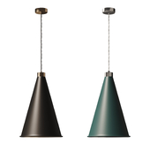 David Hunt Hyde Large Single Chrome & Gold Pendant
