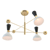 Orbitale Brass Chandelier 3