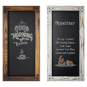 Wood Frame Chalkboard set1