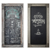 Wood Frame Chalkboard set2