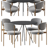 Varpen chair series 430 dining table set