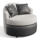 Ella Wide Swivel Barrel Chair