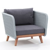 Grace Bay Arm Chair Natural & Gray