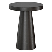 Willy Charcoal Pedestal Side Table by Leanne Ford (Crate and Barrel)