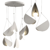 White glider pendant light