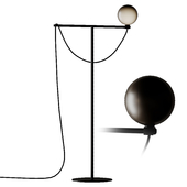 Handvärk Globe Floor Lamp Black