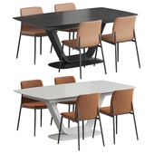 Alicante table Newport chair Boconcept Dining set