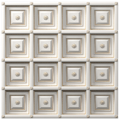 Кессонный потолок в классическом стиле.Classical coffered ceiling with gilding