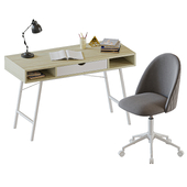 Jysk _ DESK ABBETVED _ CHAIR Kokkedal