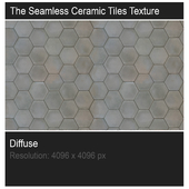 The seamless ceramic tiles texture