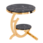 Scandinavian marble side table