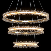 Triple & Dou Ring chandelier of Thera