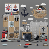 toys and furniture set