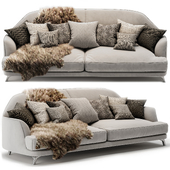 Natuzzi Italia DON GIOVANNI 3 seater fabric sofa