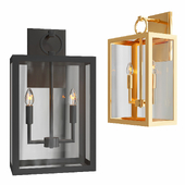 Manor Glass & Iron Sconce