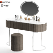 Makeup Vanity Set With Mirror