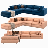 Modular sofa Bloor Contemporary 5 Piece Corner Sectional Sofa