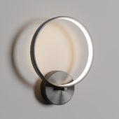 Claire - Circular Copper Wall Lamp black & gold