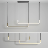 LED Pendant Light Modern Nordic Black Gold