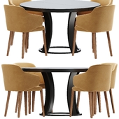 Potocco concha dining set