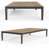 RH MARINO ALUMINUM COFFEE TABLE