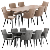 Benza dining chair and Russo table