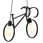 For a childs room Scandinavian design of Bicycle hanging lamp black and white light decorative interior lamp