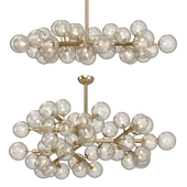 1st dibs Murano Glass Molecular Snowflake Chandelier