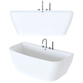 Freestanding Double Ended Back to Wall Bath