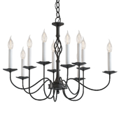 Twist Basket 10 Arm Chandelier