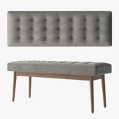West elm / Mid-Century Bench