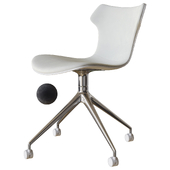 papilio shell office chair b&b italia