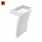 Sink Matte White Stone Resin