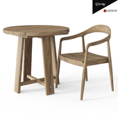Bradley Cafe Table and Rigby Armchair