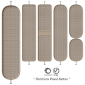 Partitions " Wood Rattan "