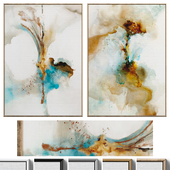 Fluid Abstract Neutral Wall Art C-413