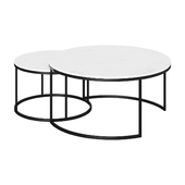 Журнальный столик  Delaney Round Marble Nesting Coffee Tables    журнальный стол