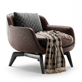 BELT  Fabric armchair By Minotti