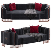 Oriana Sofa 3 Seater black