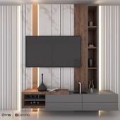 TV WALL MODERN SET 01