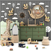 toys and furniture set