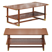 Caned Shelf Coffee Table