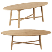 Surfboard Oak Oval Dining Table