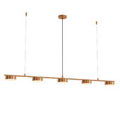 Five Headlights Linear Chandelier