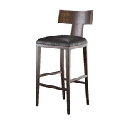 Contemporary Klismos Leather Bar & Counter Stool