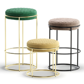 Pouffe Bar And Semi Bar Chairs VENTURA by Cazarina Interiors 3 Colors Version/Пуф, Барный И Полубарный Стулья ВЕНТУРА