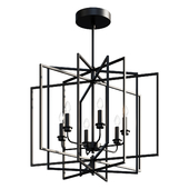 Люстра    ABNER CHANDELIER - LARGE SKU CH19242 BK      светильник