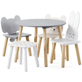 Table and Animal Kids Chair by jabadabado