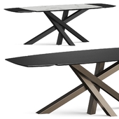 Riflessi Shangai Wooden Dining Table