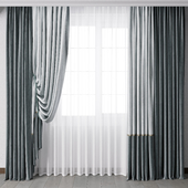 Hadi curtains 72 blue